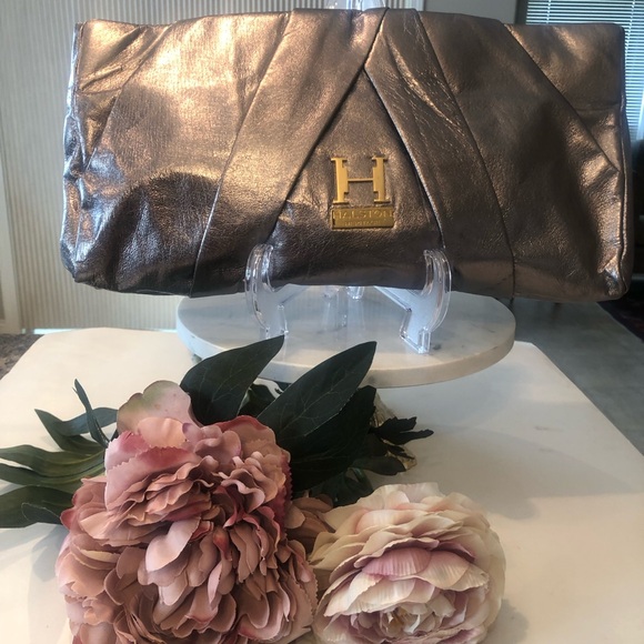 Halston Heritage Leather Clutch Bag - Picture 5 of 7